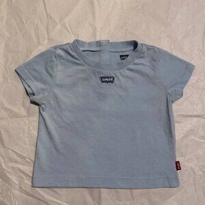 Levi’s Toddler Boys/Girls Short Sleeve Logo Print T-Shirt Size 6m Blue
